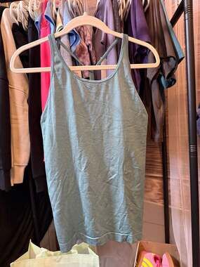 Lululemon Swiftly Tech Strappy Tank Top in Aqua Green